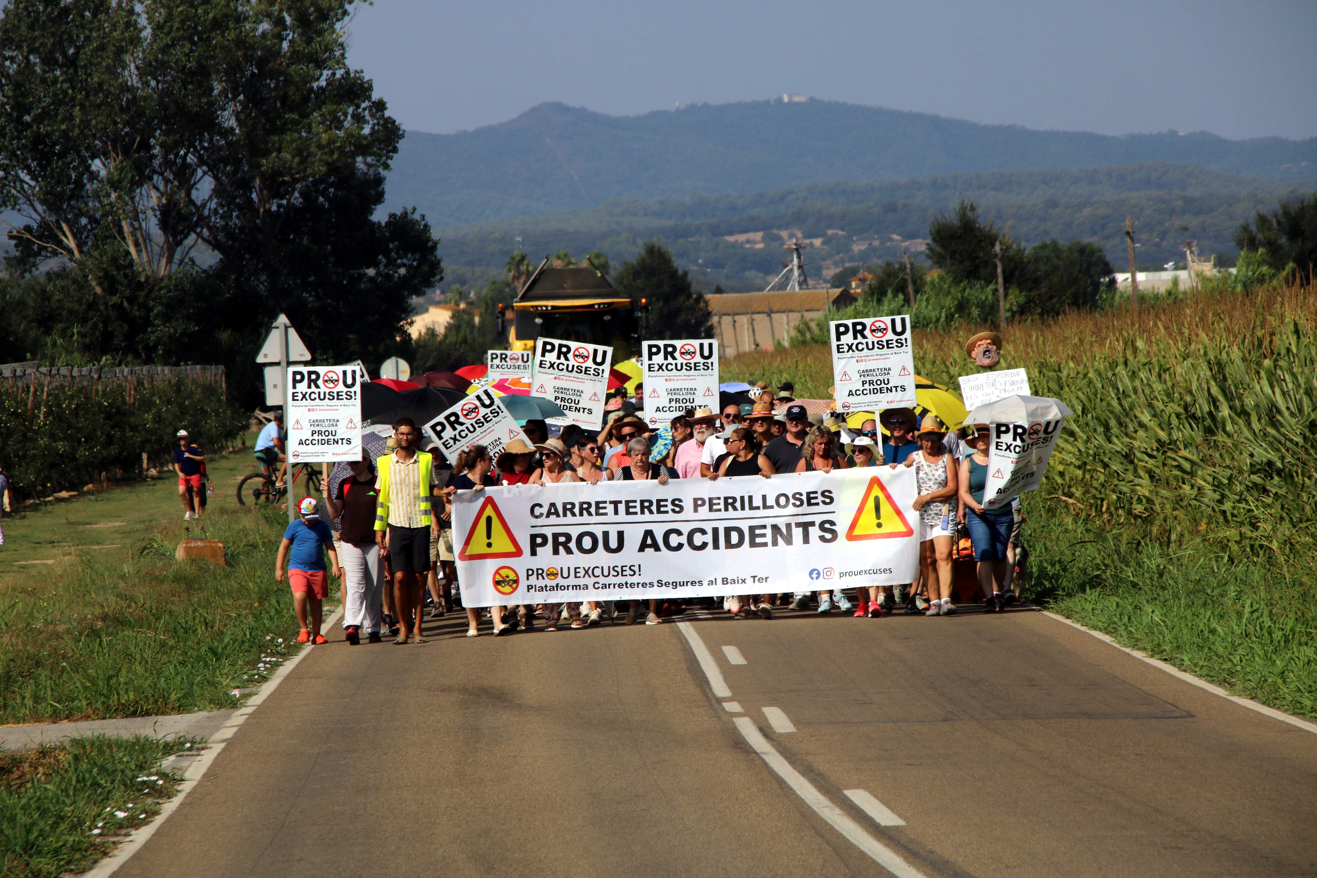 Clam al Baix Empordà contra l’estat de les carreteres i l’elevada sinistralitat: "És inacceptable"
