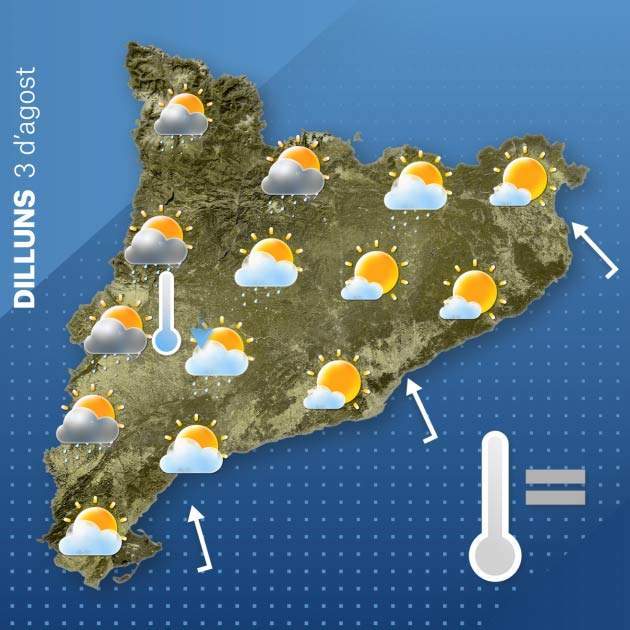Mapa Catalunya dilluns 2-8 Mapa Catalunya dilluns 2-8