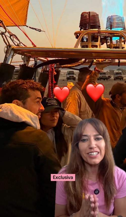 Mario Casas i Melyssa Pinto abans de pujar al globus / Instagram Mario Casas i Melyssa Pinto abans de pujar al globus / Instagram