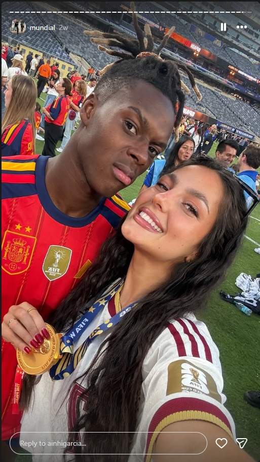 Nico Williams amb Ainhi García ( Instagram