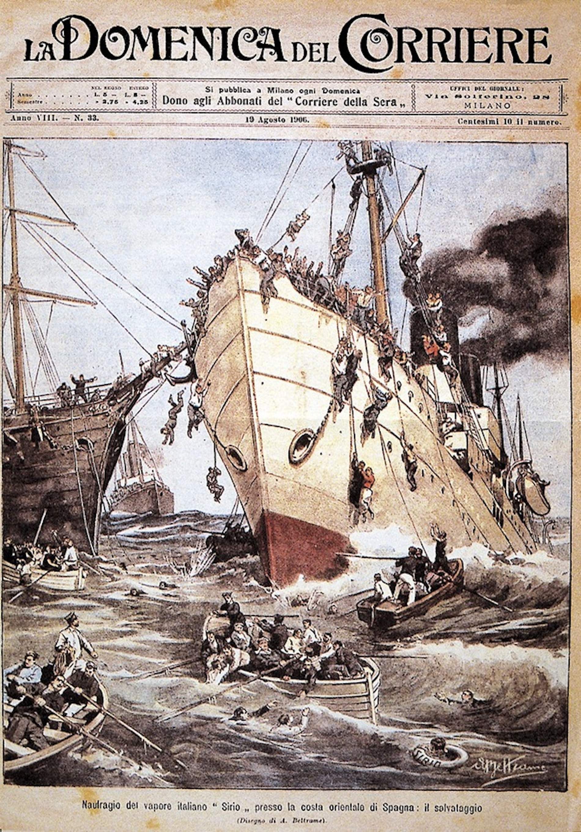 120 anys del naufragi del Sirio, el Titanic dels pobres