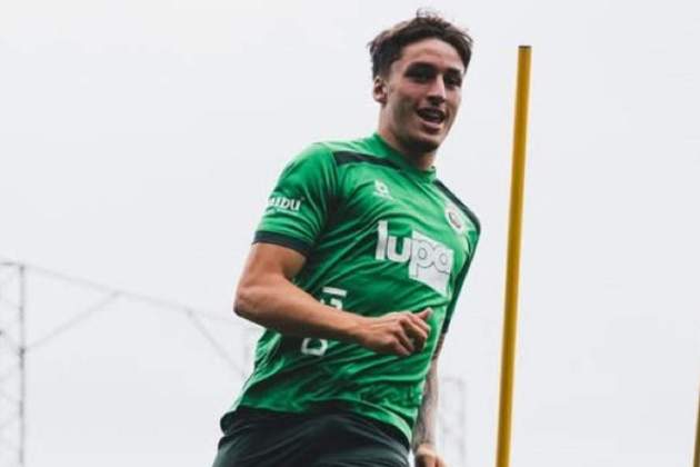 Jorge Salinas entrenant amb el Racing de Santander / Foto: Real Racing Club Jorge Salinas entrenant amb el Racing de Santander / Foto: Real Racing Club