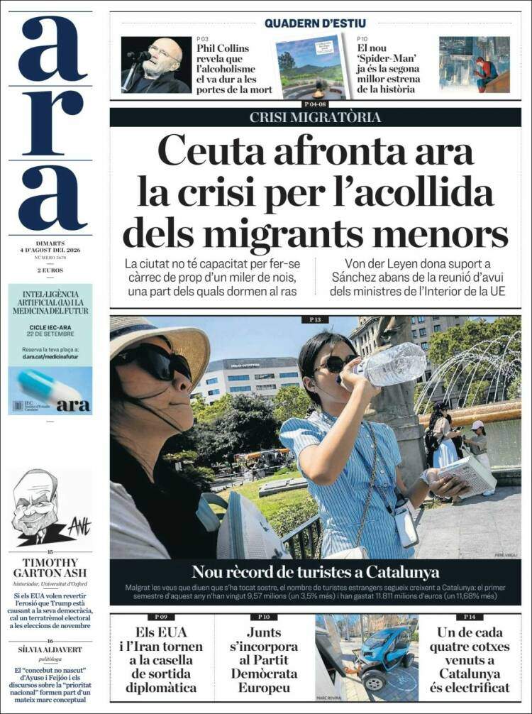 'Ara', 4 de juliol de 2026