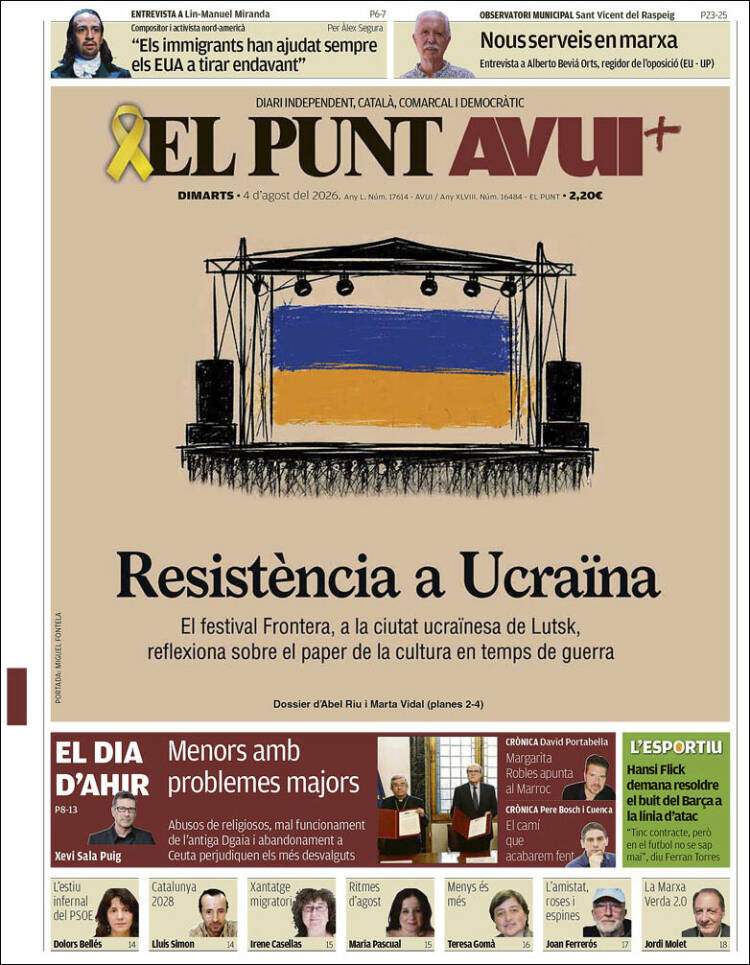 'El Punt Avui', 4 de juliol de 2026