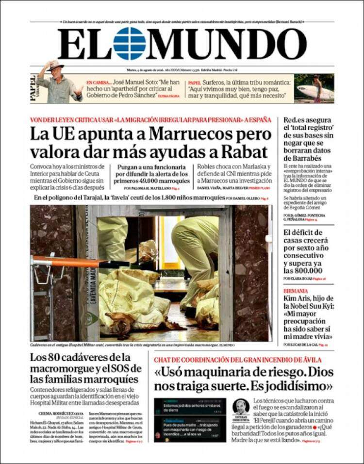 'El Mundo', 4 de juliol de 2026