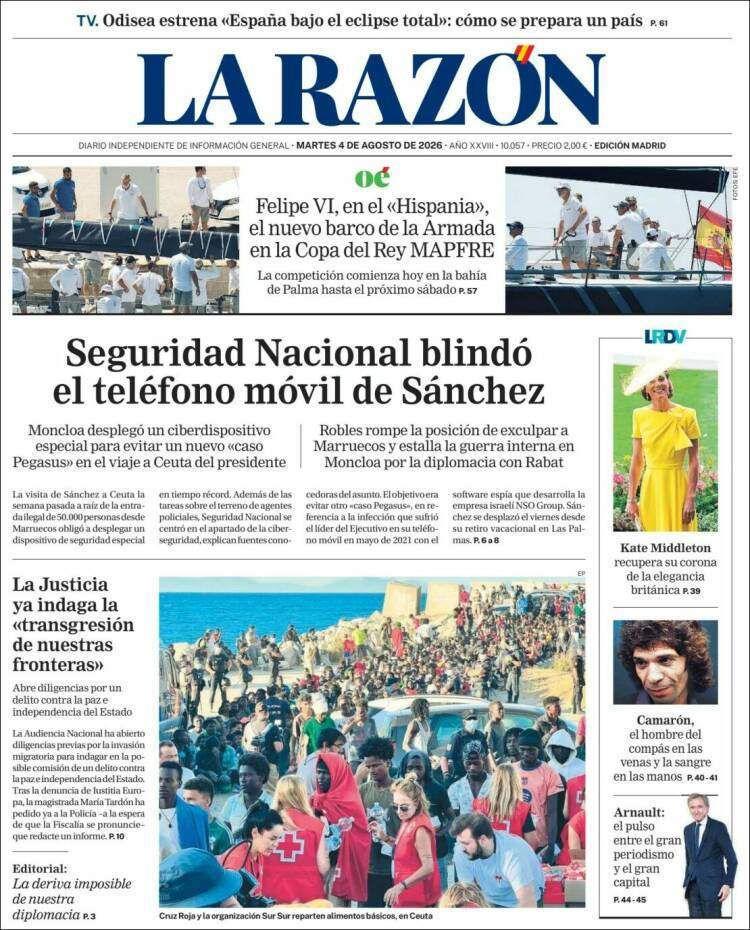 'La Razón', 4 de juliol de 2026
