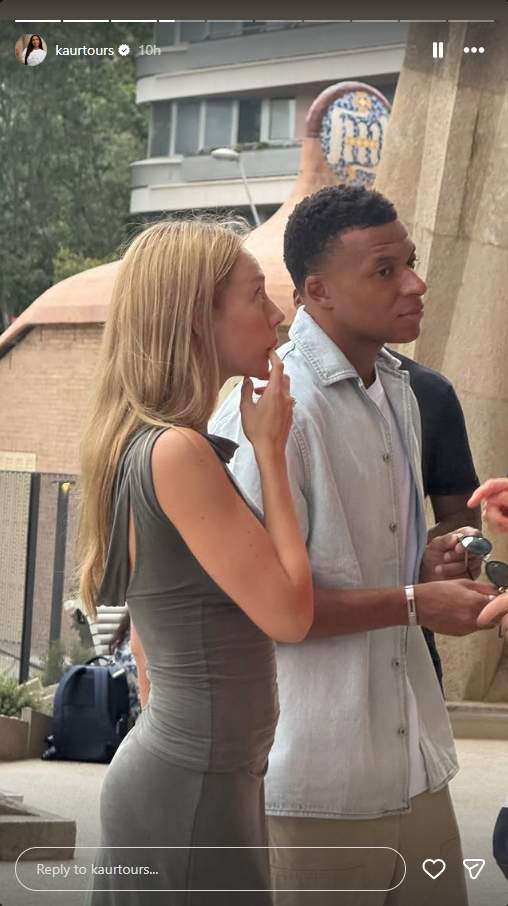 Ester Expósito i Mbappé a la Sagrada Família / Instagram Ester Expósito i Mbappé a la Sagrada Família / Instagram