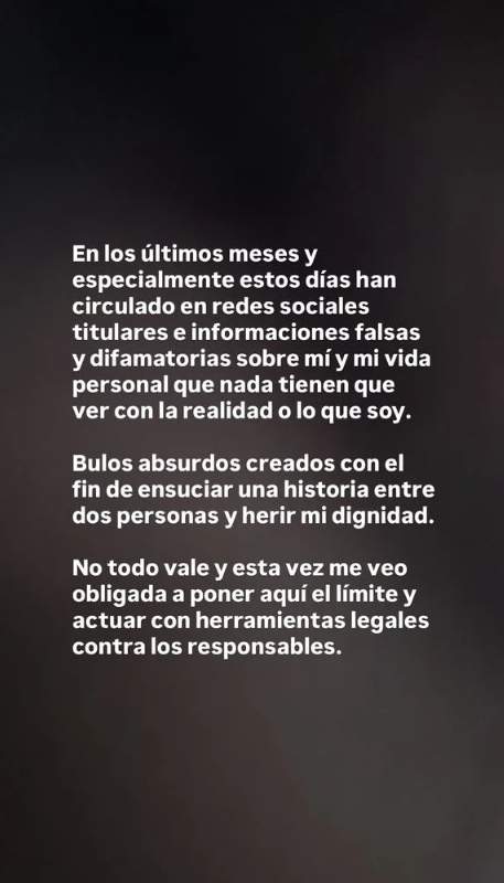 Comunicat Ester Expósito / Instagram Comunicat Ester Expósito / Instagram