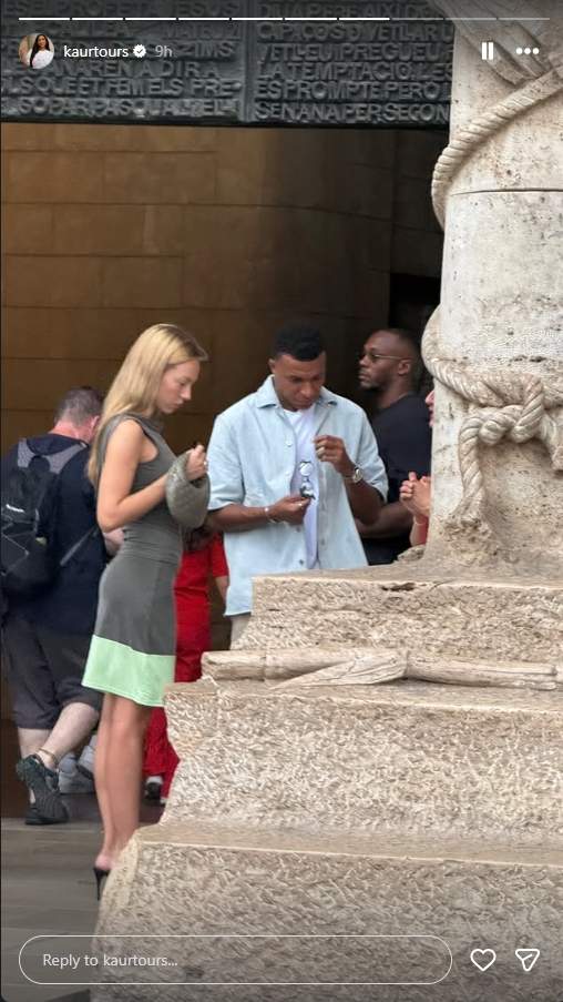 Mbappé i Ester Expósito a la Sagrada Familia Instagram (3) Mbappé i Ester Expósito a la Sagrada Familia Instagram (3)