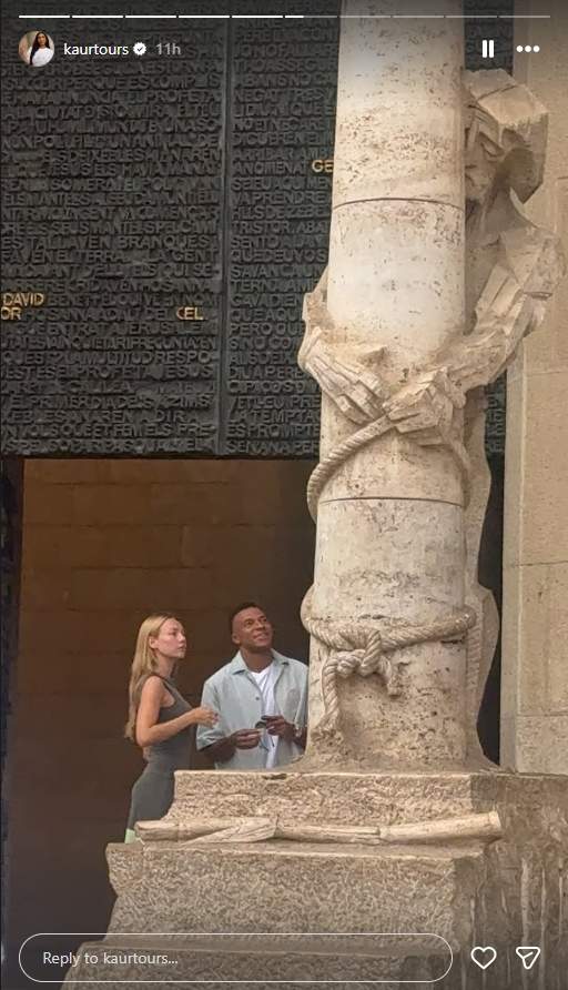 Ester Expósito i Mbappé a la Sagrada Família / Instagram Ester Expósito i Mbappé a la Sagrada Família / Instagram