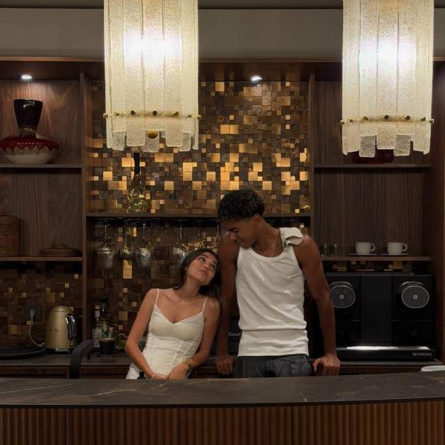 Lamine Yamal i Inés García durant les seves vacances / Instagram Lamine Yamal i Inés García durant les seves vacances / Instagram