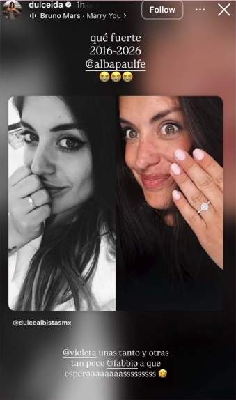 El story de Dulceida a Violeta Mangriñán / Instagram