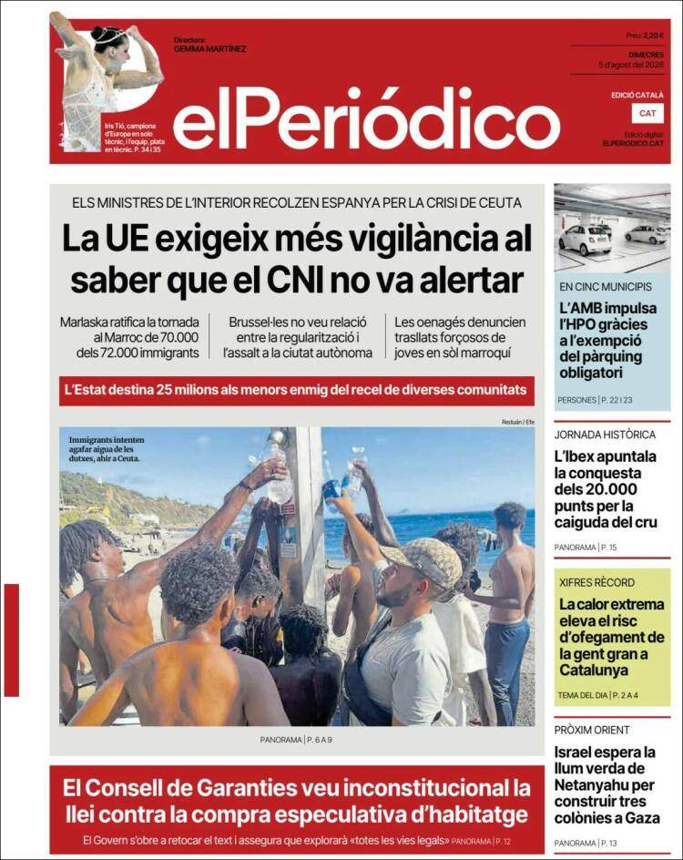 'El Periódico', 5 d'agost de 2026 'El Periódico', 5 d'agost de 2026