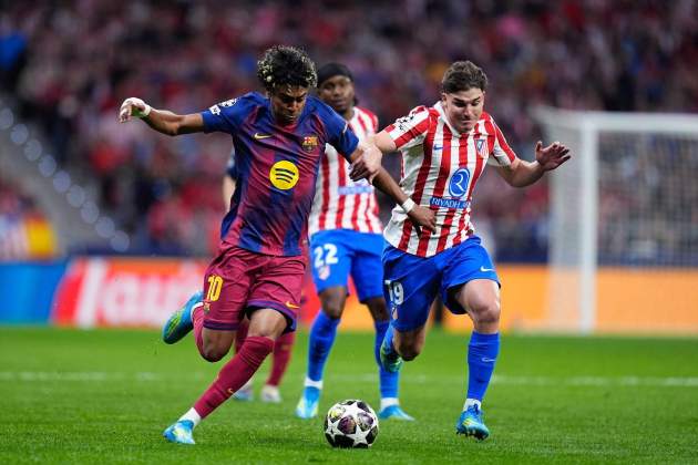 Lamine Yamal Julián Álvarez Barça Atlético de Madrid / Foto: Europa Press Lamine Yamal Julián Álvarez Barça Atlético de Madrid / Foto: Europa Press