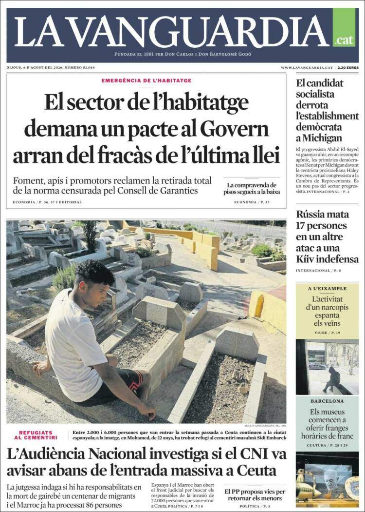 'La Vanguardia', 6 de juliol de 2026 'La Vanguardia', 6 de juliol de 2026