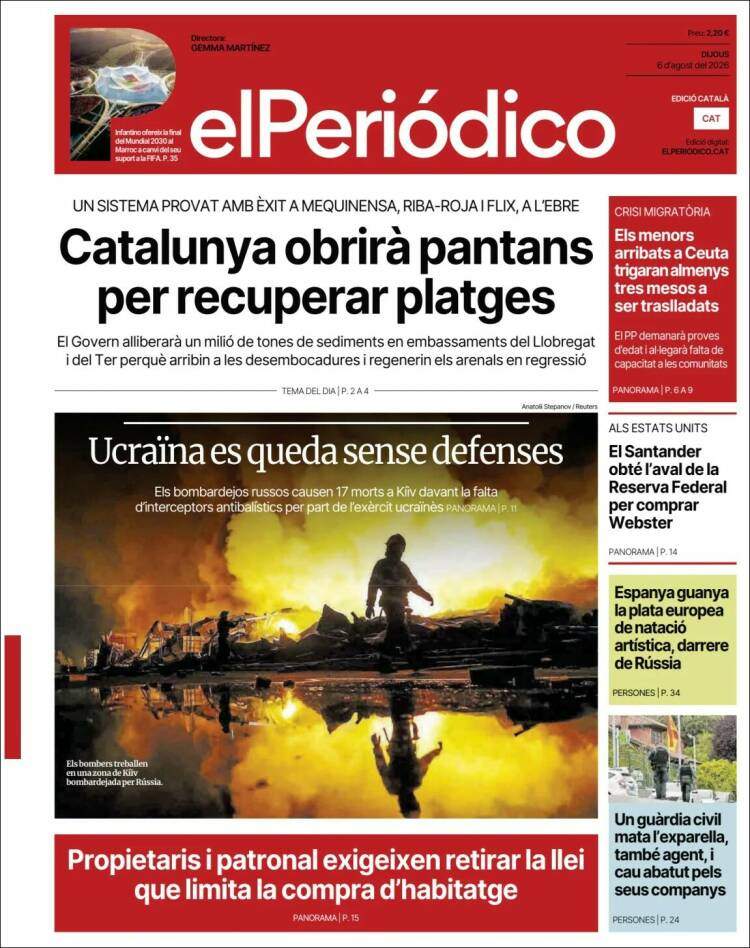 'El Periódico', 6 de juliol de 2026 'El Periódico', 6 de juliol de 2026