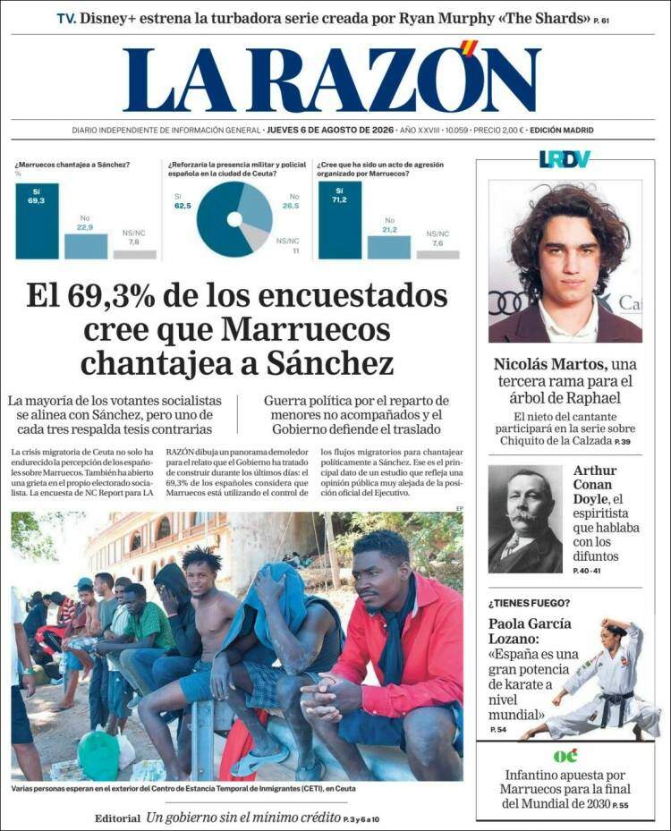 'La Razón', 6 de juliol de 2026 'La Razón', 6 de juliol de 2026