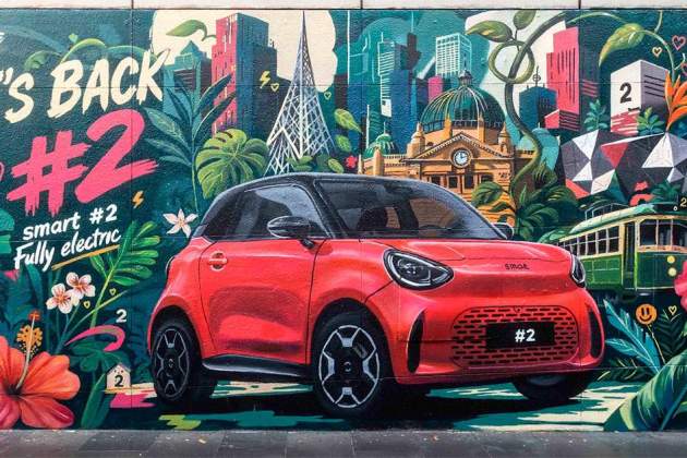 Mural del Smart #2 en Melbourne Mural del Smart #2 en Melbourne