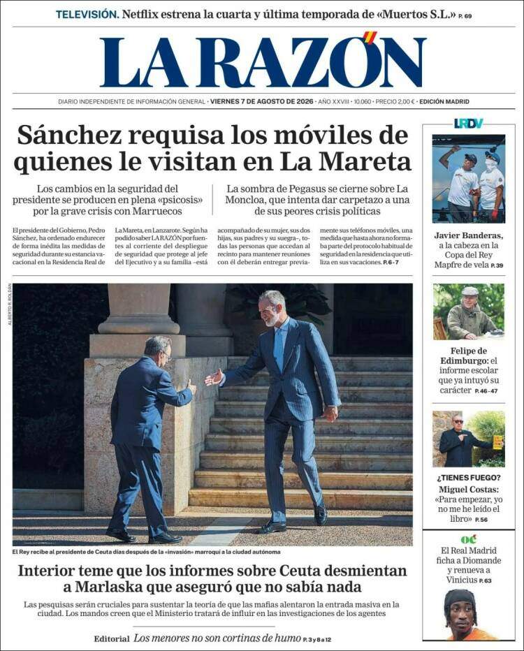 'La Razón', 7 de juliol de 2026 'La Razón', 7 de juliol de 2026