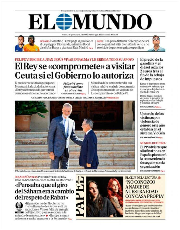 'El Mundo', 7 de juliol de 2026 'El Mundo', 7 de juliol de 2026