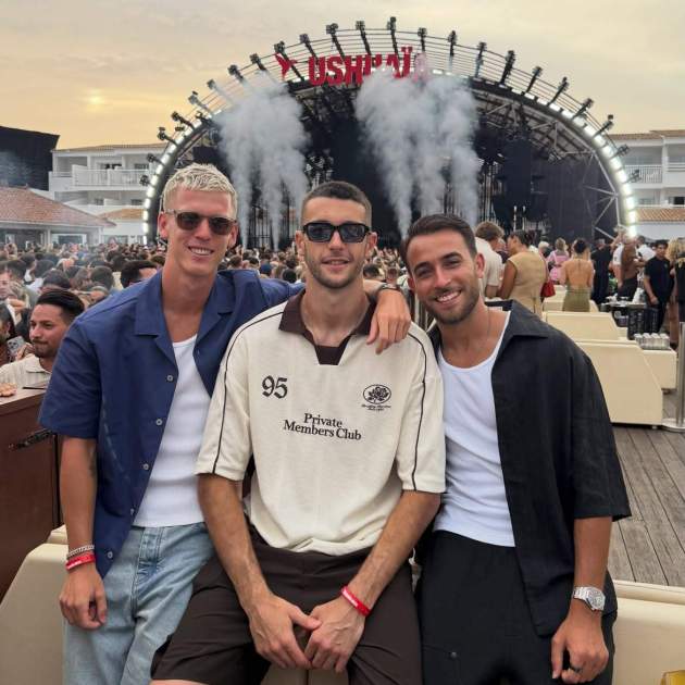 Dani Olmo, Joan Garcia i Eric Garcia a Ushuaia / Instagram Dani Olmo, Joan Garcia i Eric Garcia a Ushuaia / Instagram