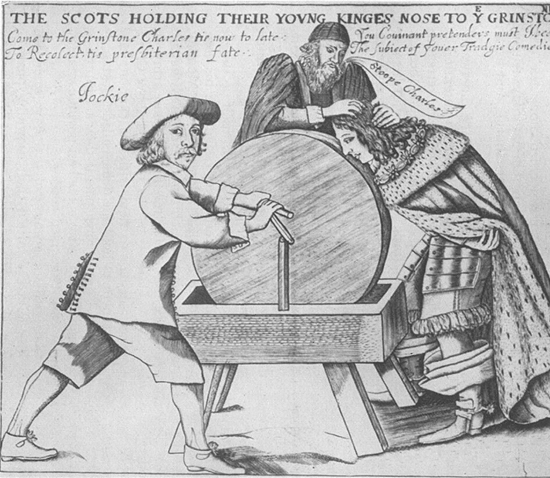 Un pamflet anglès de finals del segle XVIII que pretèn ridiculitzar els escocesos. Font Wikimedia Commons Un pamflet anglès de finals del segle XVIII que pretèn ridiculitzar els escocesos. Font Wikimedia Commons