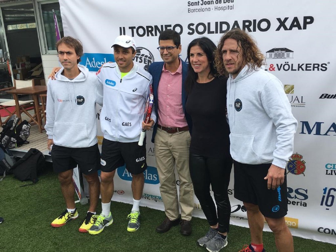 Puyol y Belasteguín recaudan fondos para el SJD Pediatric Cancer Center