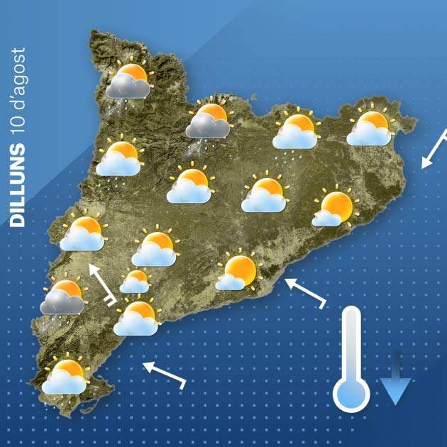Mapa Catalunya lunes 9-8 Mapa Catalunya lunes 9-8