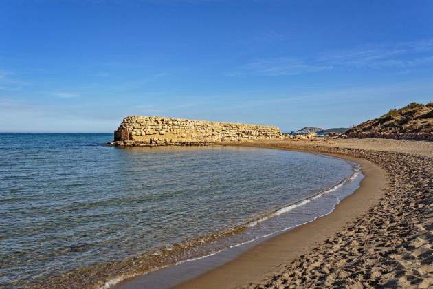 Imatge d'una platja de Sant Martí d'Empúries