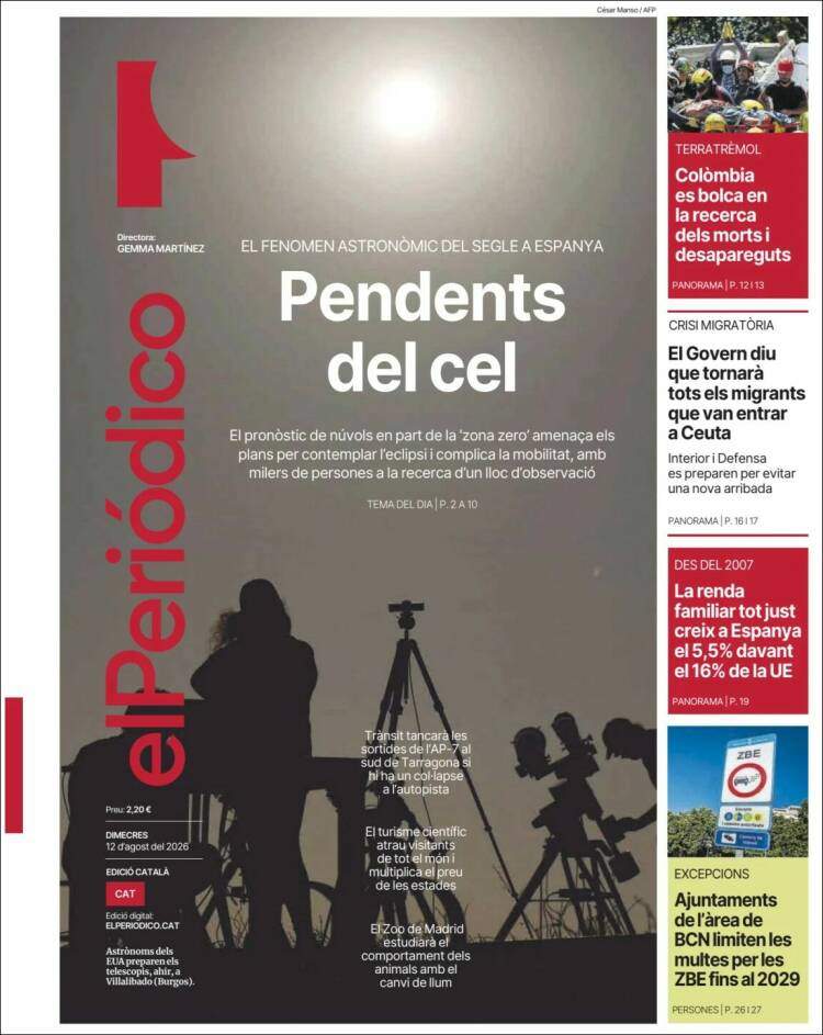 'El Periódico', 12 d'agost de 2026 'El Periódico', 12 d'agost de 2026