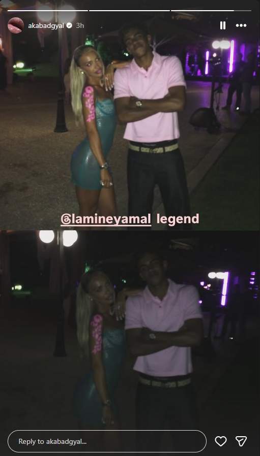 Lamine Yamal i Bad Gyal / Instagram Lamine Yamal i Bad Gyal / Instagram