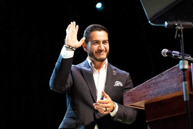 Abdul El-Sayed durant les primàries demòcrates de Michigan / EFE