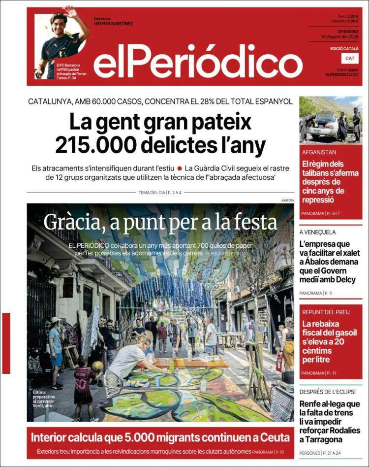 'EL PERIÓDICO' 14 'EL PERIÓDICO' 14