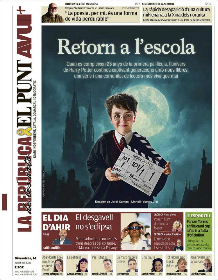 'EL PUNT AVUI' 14 'EL PUNT AVUI' 14