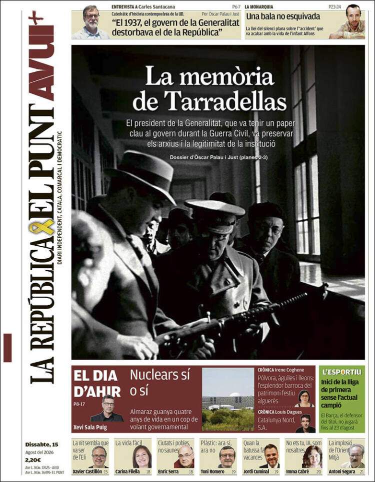 'El Punt Avui' 15 'El Punt Avui' 15