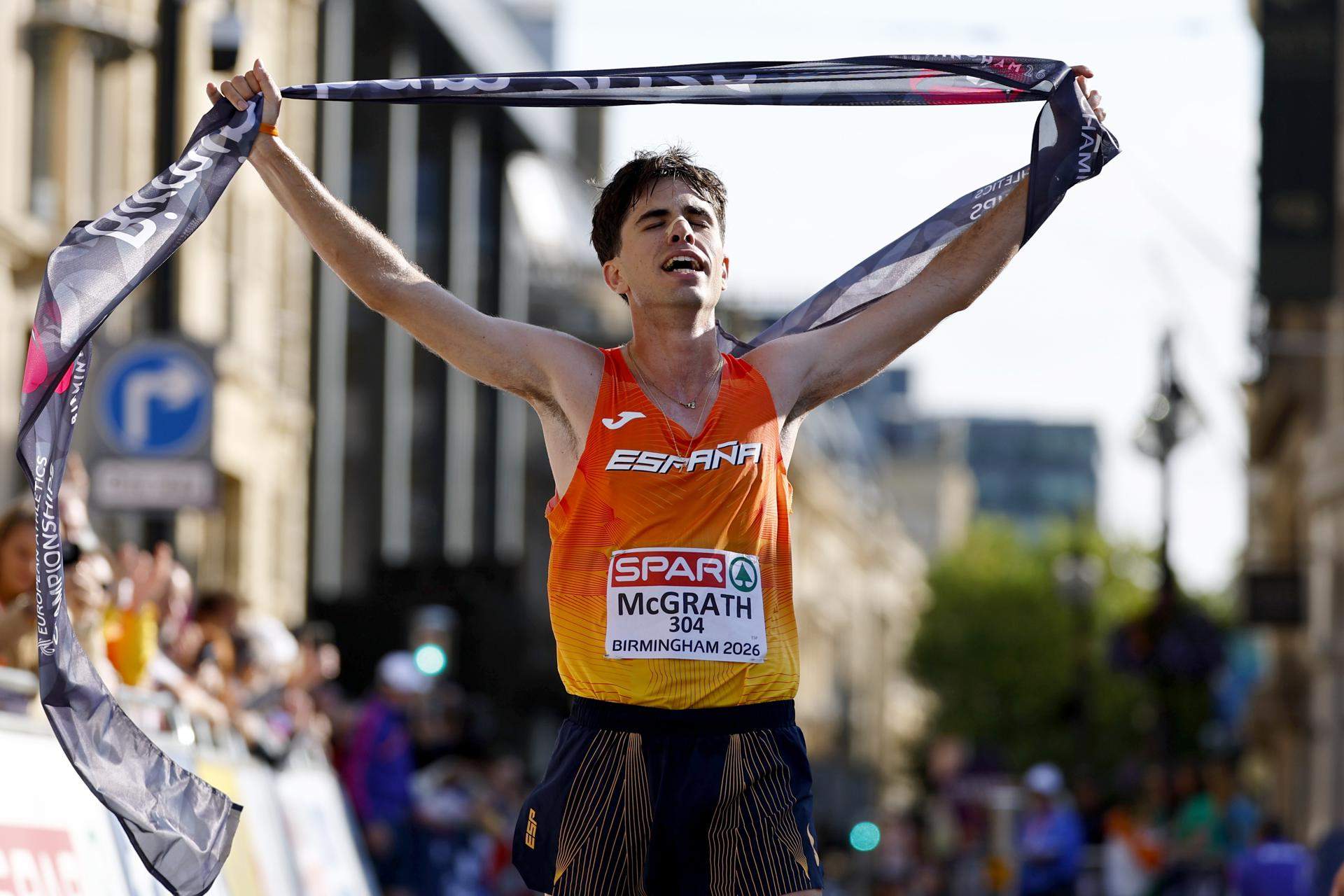 Paul McGrath, primer oro catalán en el Europeo de Atletismo de Birmingham