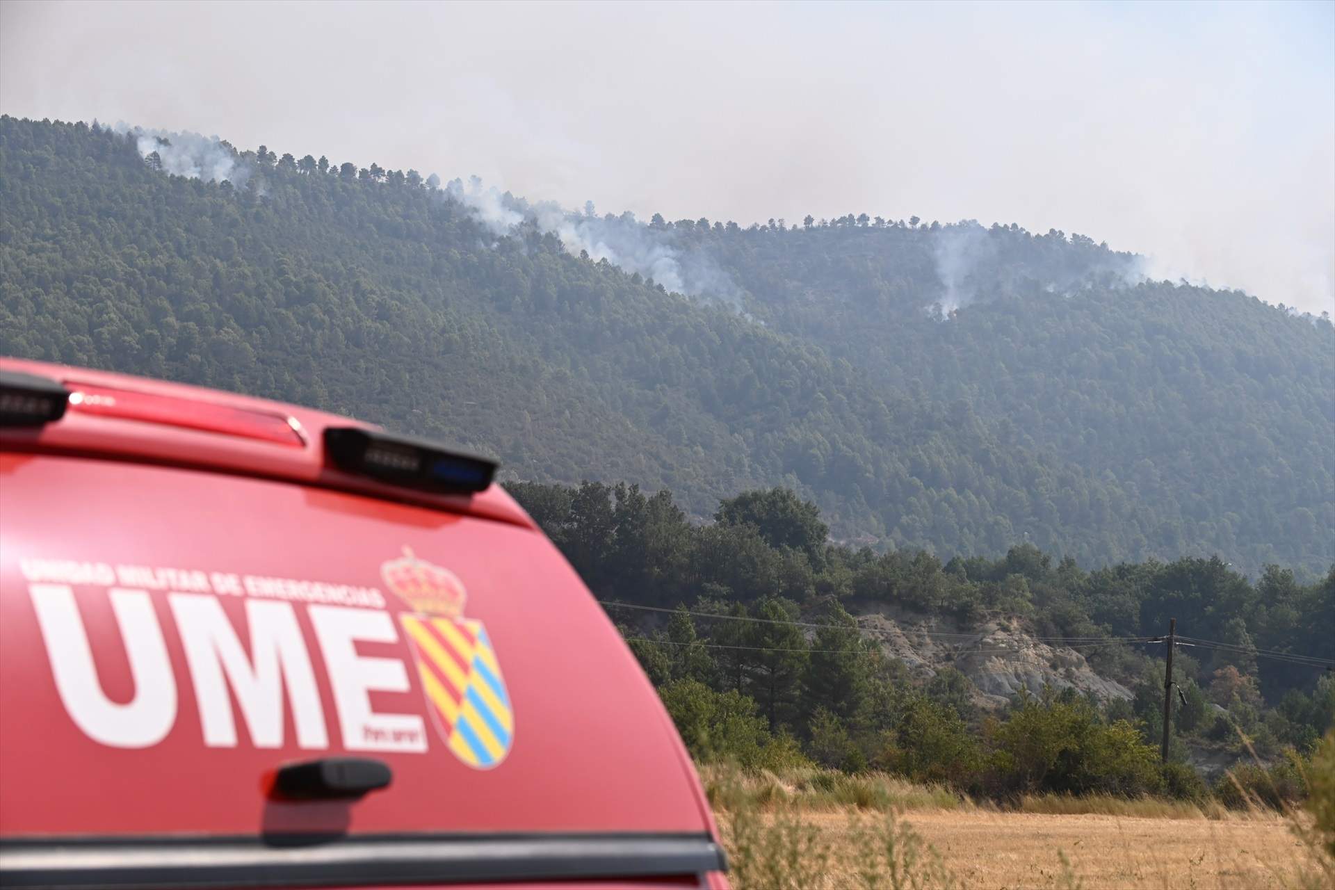 Mor un membre de l'UME en un accident durant l'operatiu contra l'incendi d'Osca