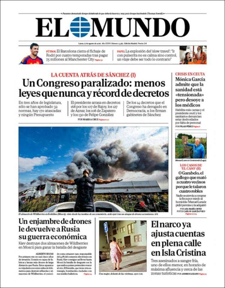'El Mundo', 17 d'agost de 2026 'El Mundo', 17 d'agost de 2026