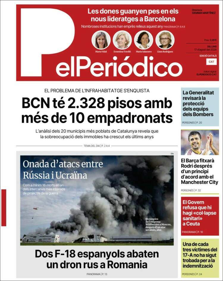 'El Periódico', 17 d'agost de 2026 'El Periódico', 17 d'agost de 2026
