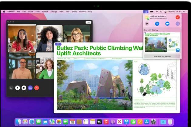 Compartiendo pantalla en FaceTime