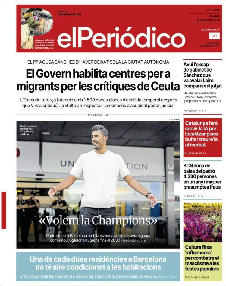 'El Periódico', 18 d'agost de 2026