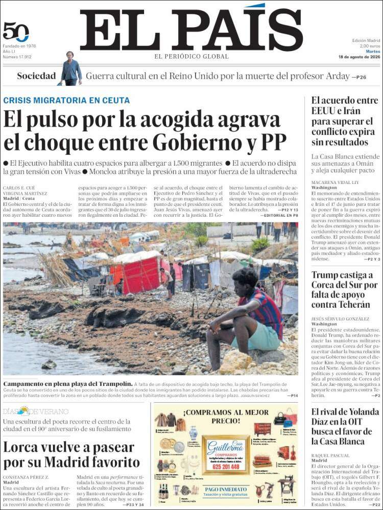 'El País', 18 de 2026