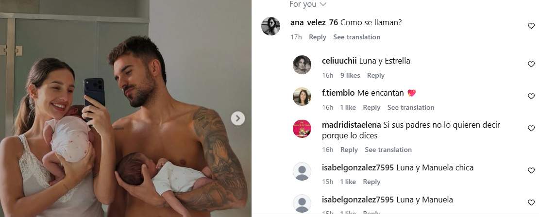 Luna i Manuela, revelen a Instagram Luna i Manuela, revelen a Instagram