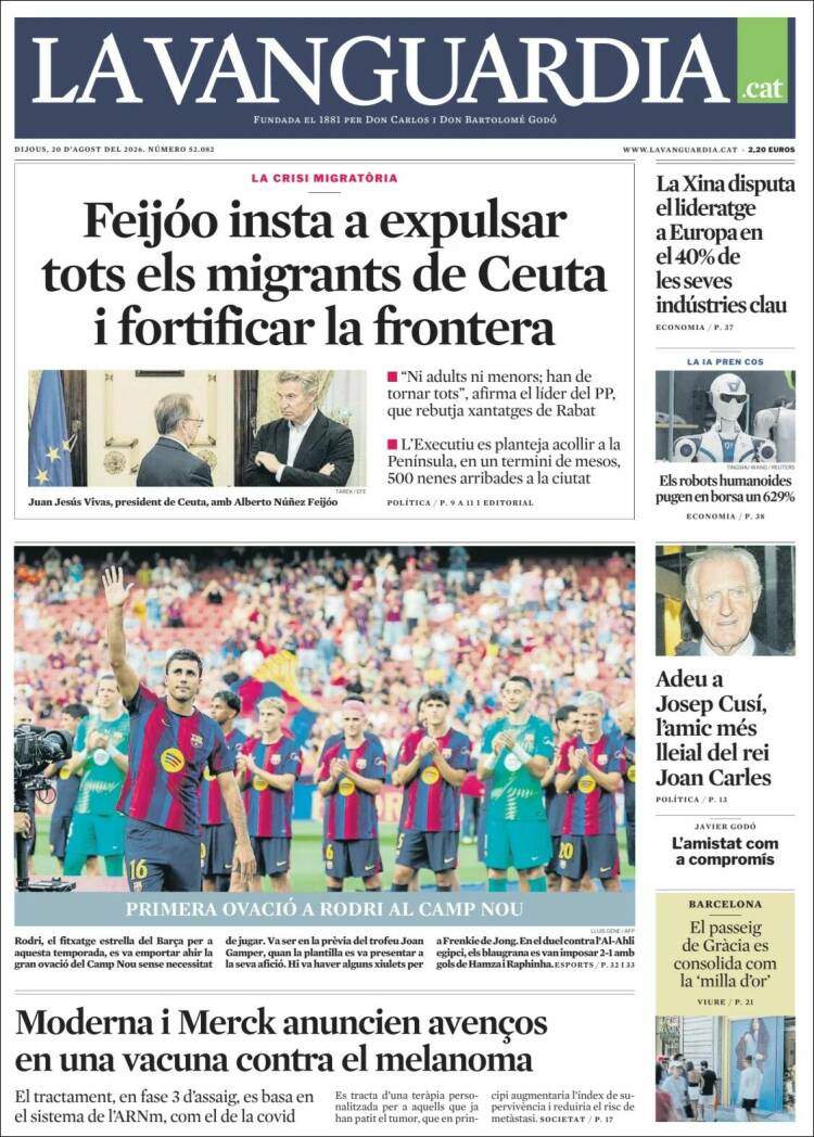 'La Vanguardia' 20 'La Vanguardia' 20