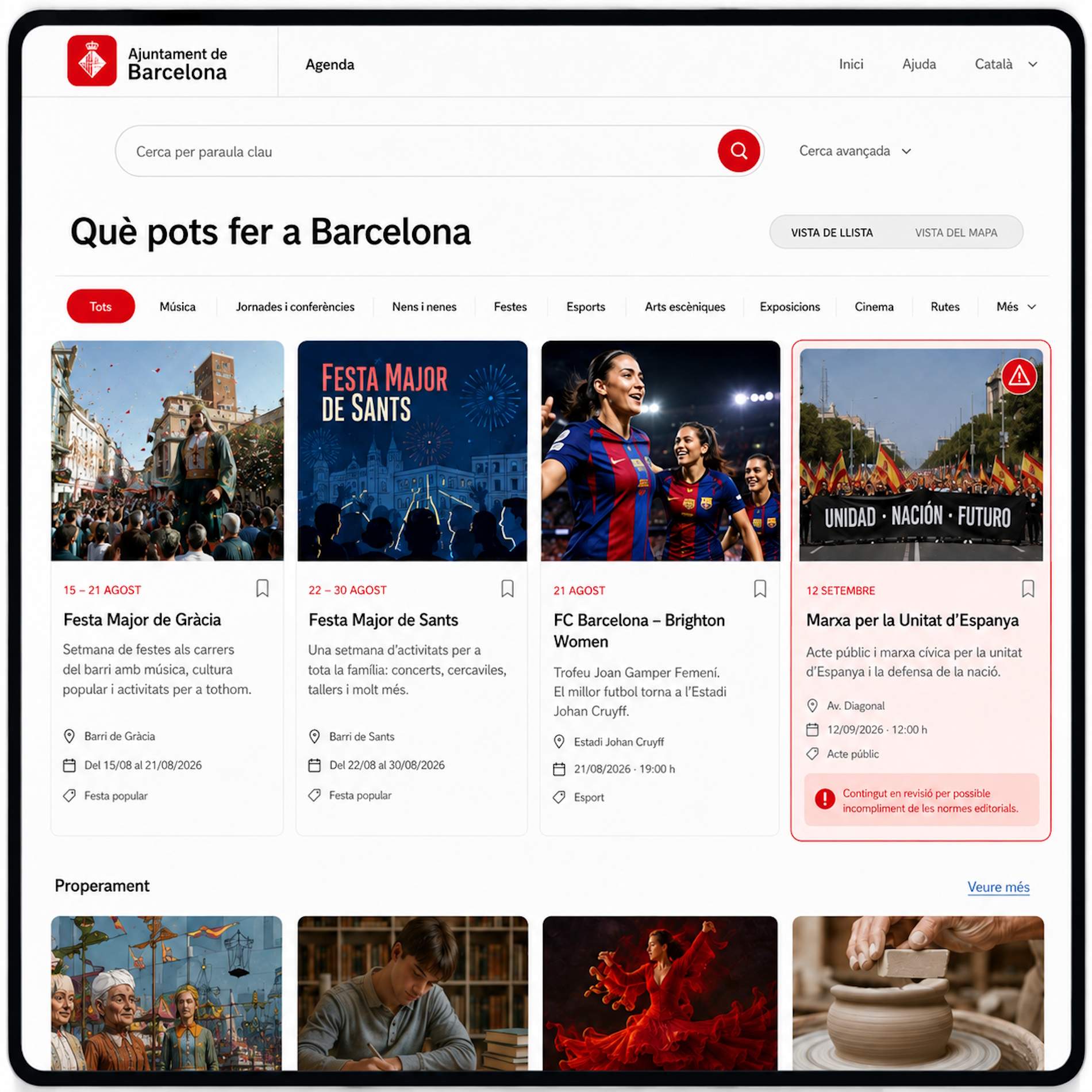 L’Ajuntament de Barcelona va anunciar per error a la seva agenda l’acte supremacista de Save Europe Act