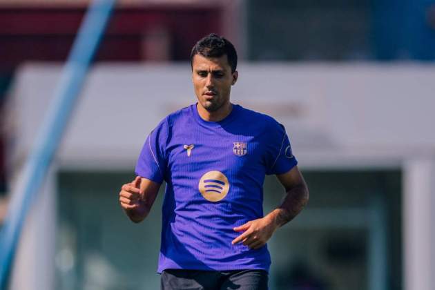 Rodri entrenant amb el Barça Rodri entrenant amb el Barça