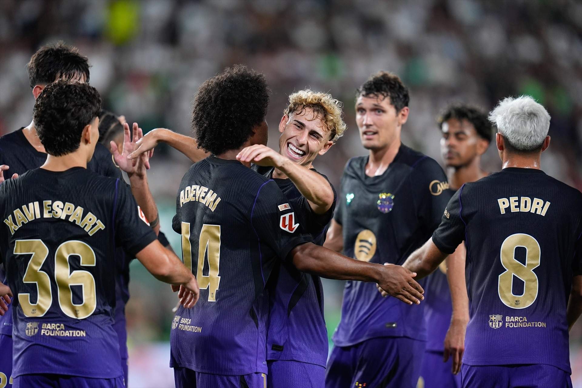 El Barça celebra un gol contra el Elche / Foto: Europa Press El Barça celebra un gol contra el Elche / Foto: Europa Press