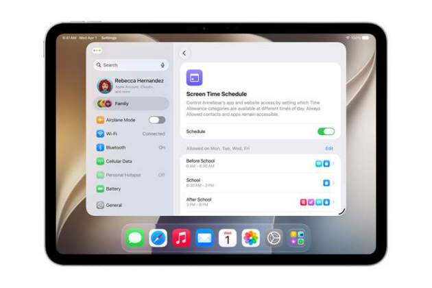 iPadOS 27 en la app de Ajustes iPadOS 27 en la app de Ajustes