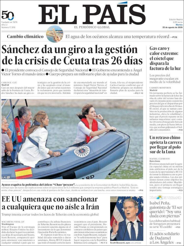 'El País', 25 d'agost de 2026 'El País', 25 d'agost de 2026