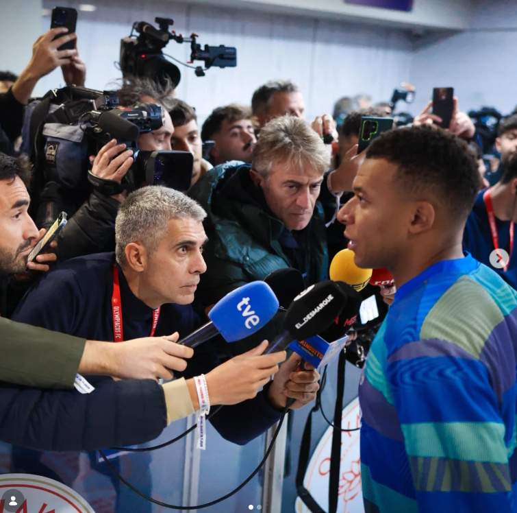 José Luis Sánchez ajupit a Mbappé, Ig José Luis Sánchez ajupit a Mbappé, Ig